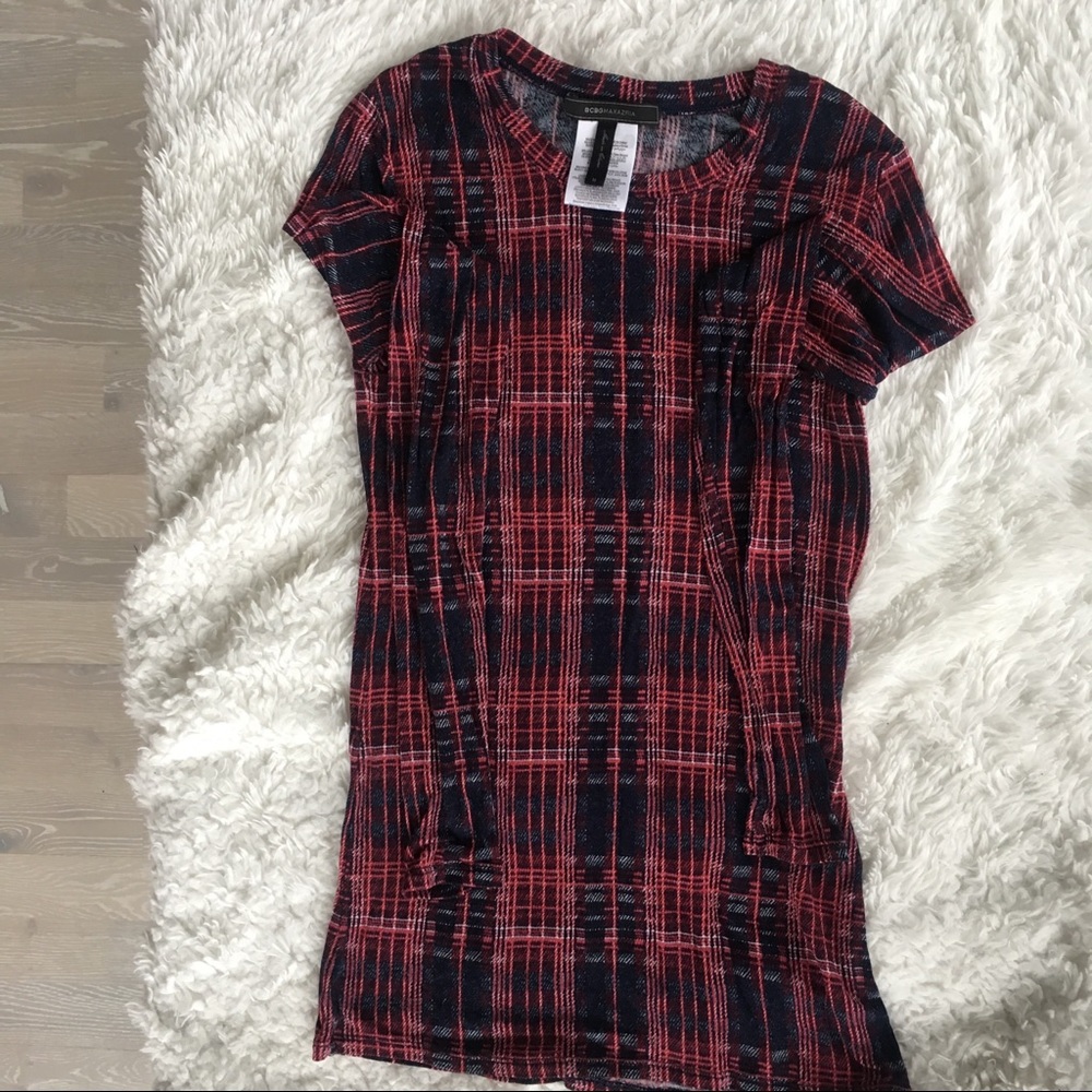 BCBG plaid long sleeve